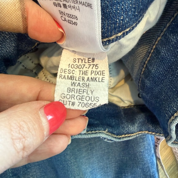 Mother The Pixie Rambler Ankle Jeans "Briefly Gorgeous" Wash - Picture 9 of 11